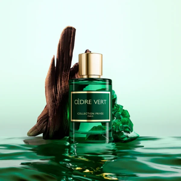 Cèdre Vert Collection Privée Paris 100 ml – parfum homme boisé vert frais disponible au Maroc