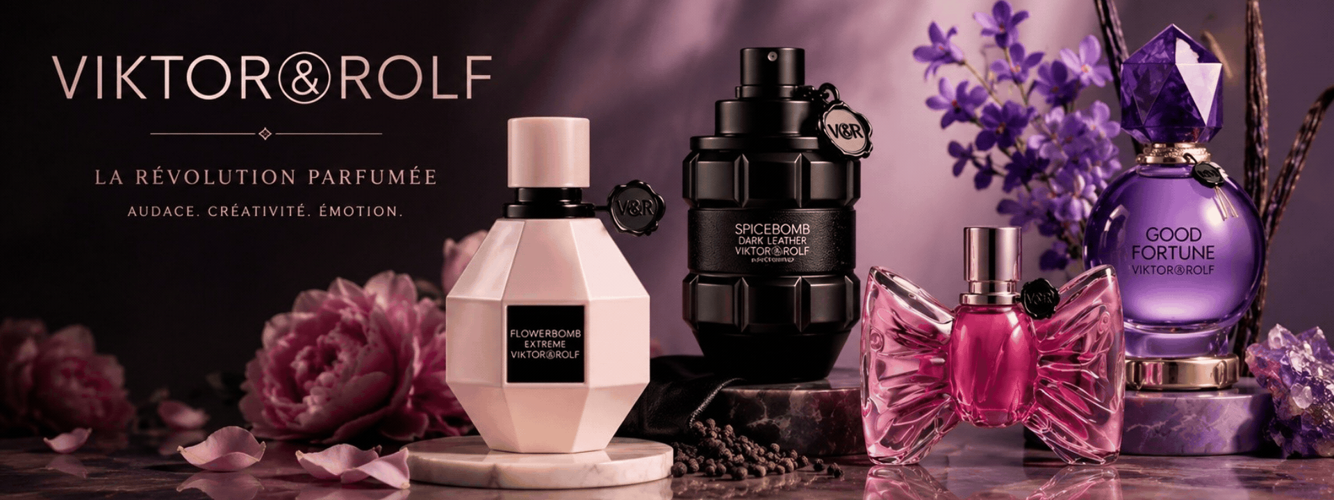 Collection de parfums Viktor & Rolf authentiques disponibles chez Hanafi Parfum