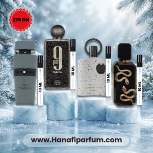 Pack Hiver Parfum Homme Maroc 279 DH 4x10ml Veneno Black 9PM Supremacy Opus Magnum hanafiparfum.com